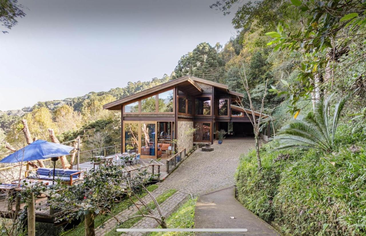 Luxo na Montanha com Staff - Casa de Vidro - vizinho do Botanique Campos do Jordão Exterior foto